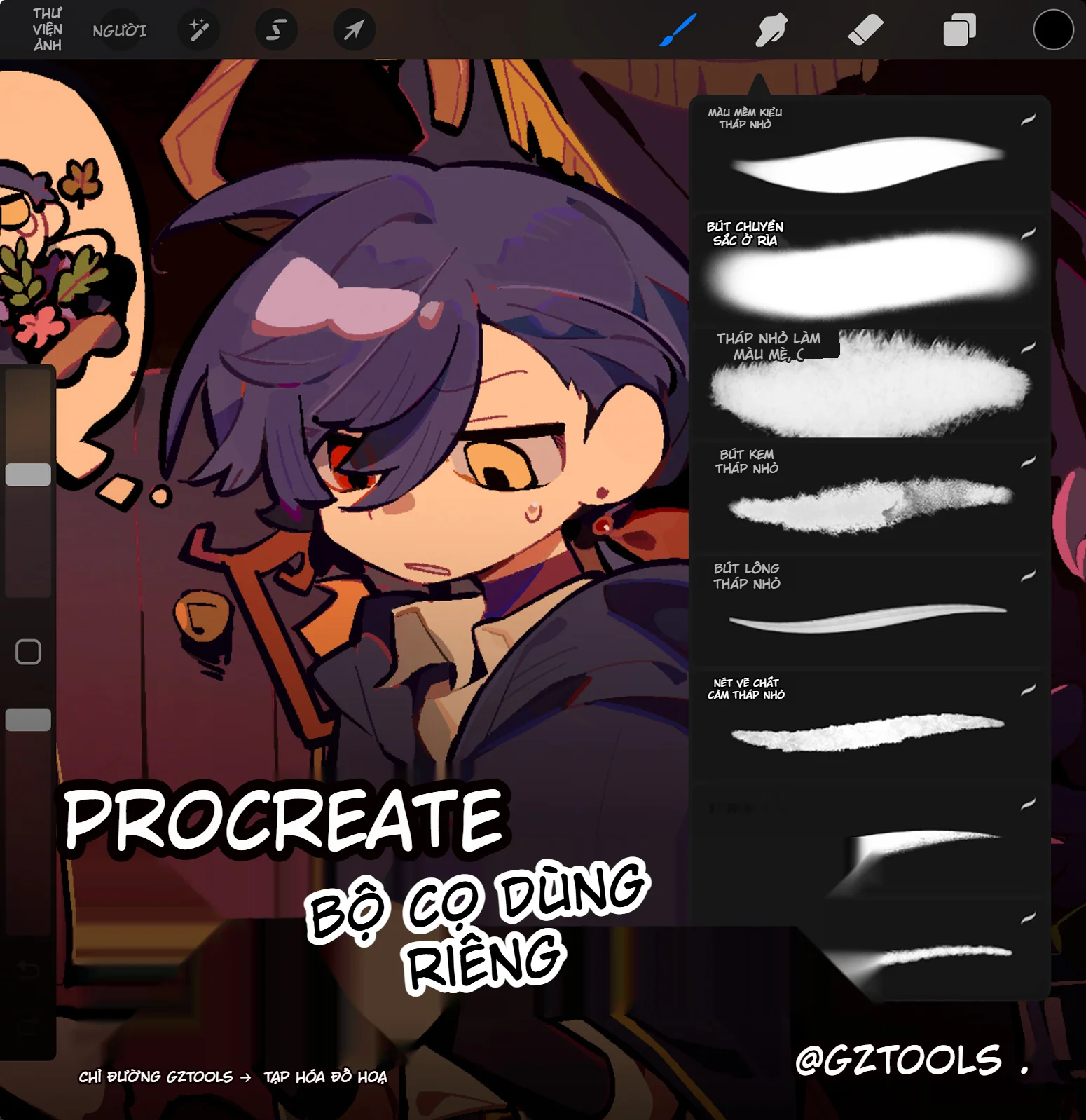 Brush Đi Nét Talise - Procreate Lineart Brush Set-GenZ Academy