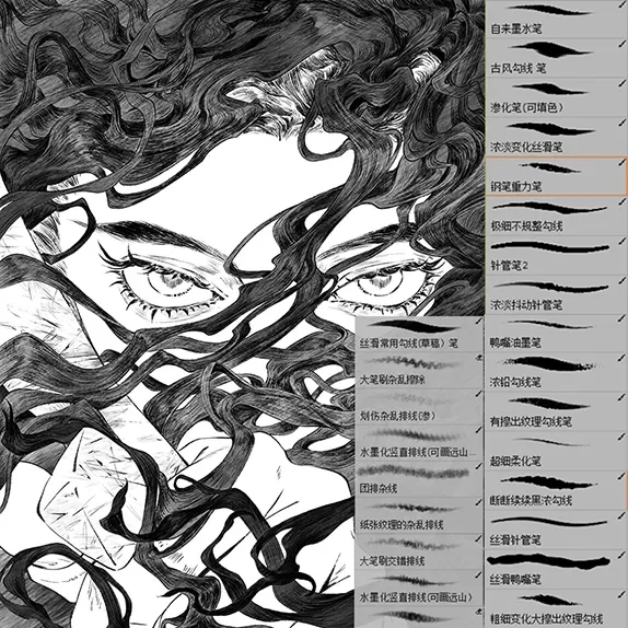 Brush Phác Thảo, Đi Nét, Đan Nét Manga CSP & Photoshop-GenZ Academy